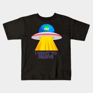 I want to believe-ufo Kids T-Shirt